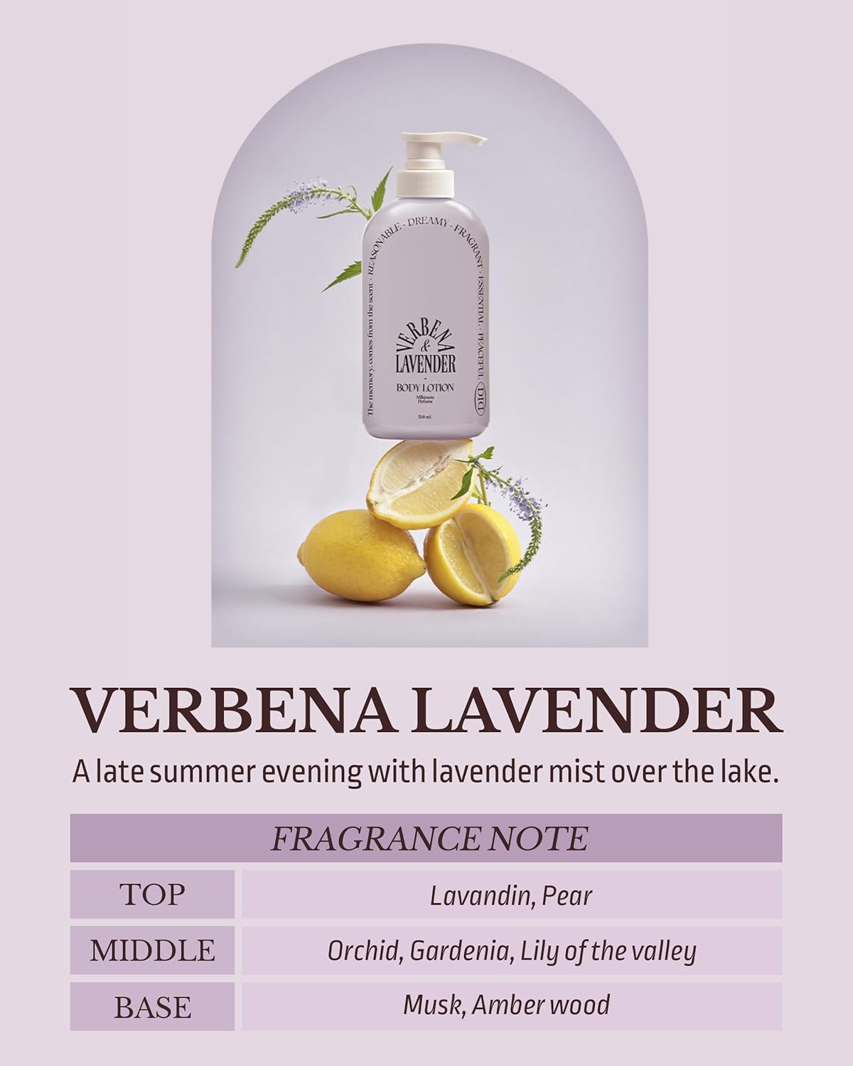 Milk in Cera Perfume Body Lotion - Korean 100hr Moisturizing Body Moisturizer for All Skin Types - Subtle Verbena Lavender Scent - with Milk Protein and Ceramide, 16.9 fl.oz. - Image 3