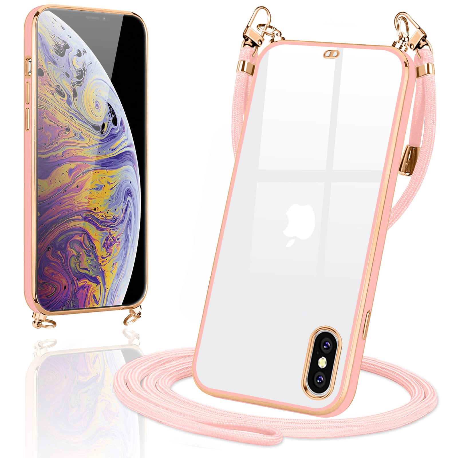 Amazon.co.jp: iPhone XS ケース iPhone X ケース ショルダー クリア 