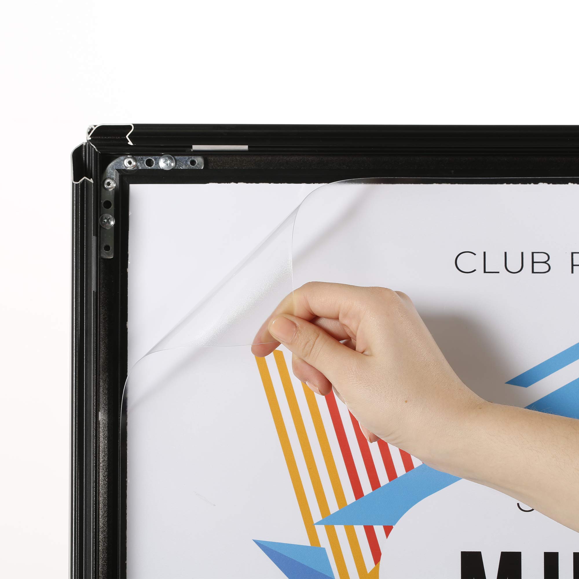Kundenstopper DIN A1 | Gehweg Aufsteller mit 32mm Profil in schwarz | Preisschilder Aufsteller, Plakatständer, kundenstopper wetterfest, Bilderrahmen A1