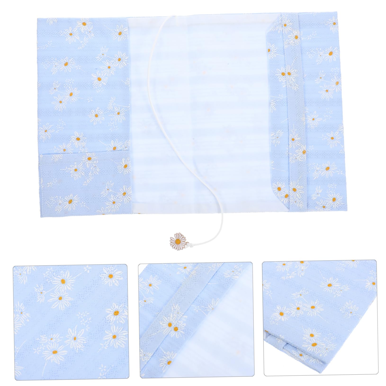 NUOBESTY 4pièces Couverture De Tissu Décorative Housse De Réutilisable Pour Carnet De Scrapbooking Design Unique Avec Motif De Marguerite
