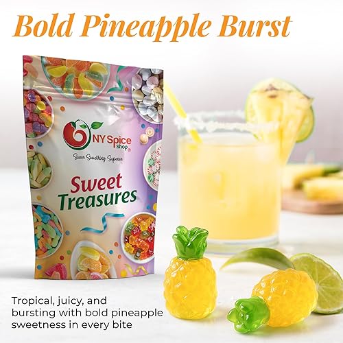 Miniatura 8 de NY Spice Shop Gemas de gomita 3D  Caramelo de cristal de 1 libra  Gemas de frutas  Caramelos de gomita  Snacks saludables gomosos  Gemas frutales