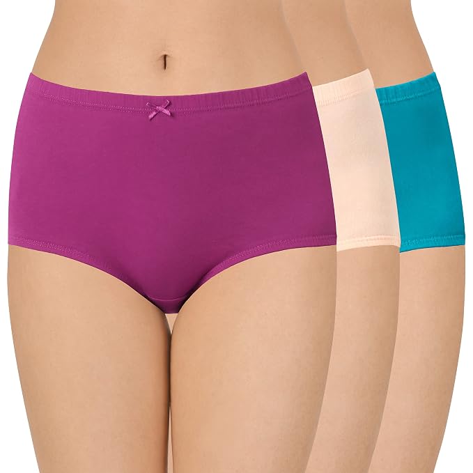 Amante Solid High Rise Full Coverage Full Brief Panties (Pack of 3)