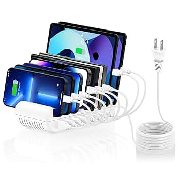 アイフォン充電ステーション Amazon | USB充電ステーション 8ポート 65W 【4*PD&4*USB A