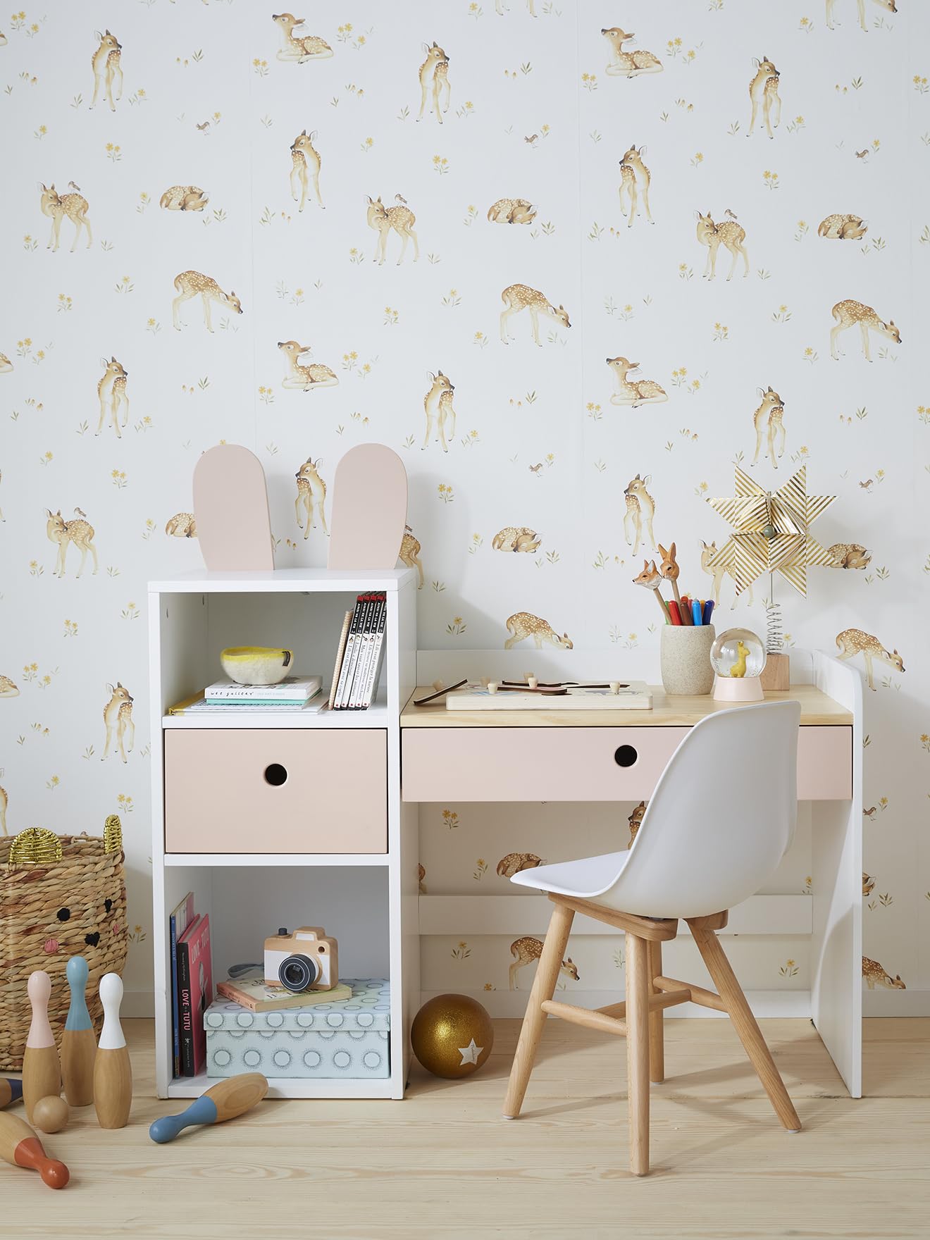 VERTBAUDETBureau Maternelle BUNNYblancTU