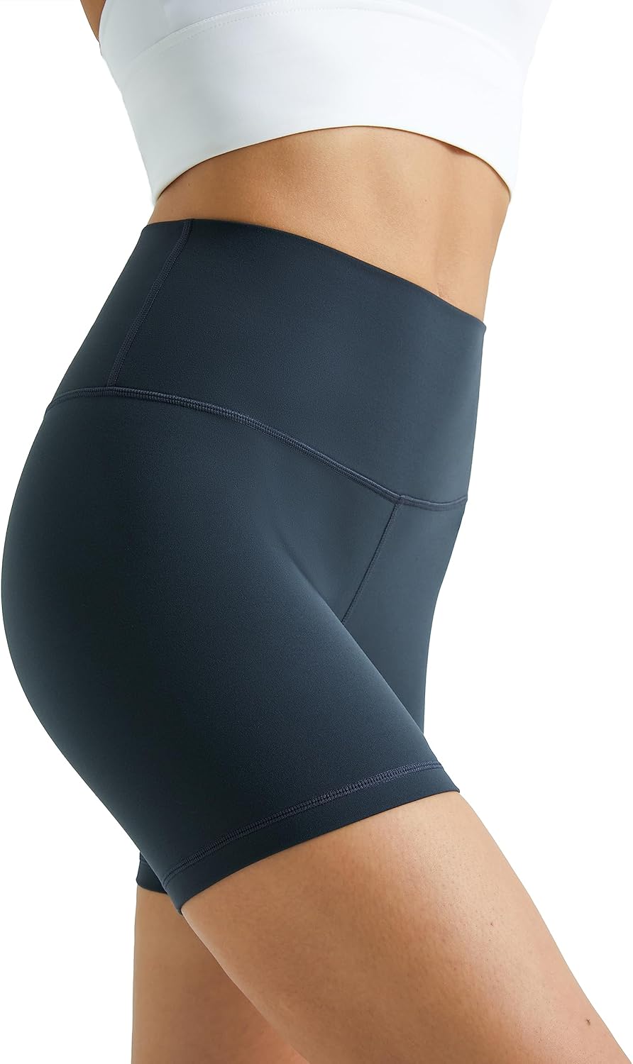 Colorfulkoala Women's Dreamlux High Waisted Yoga Shorts 6" Inseam Workout Tights - Image 3