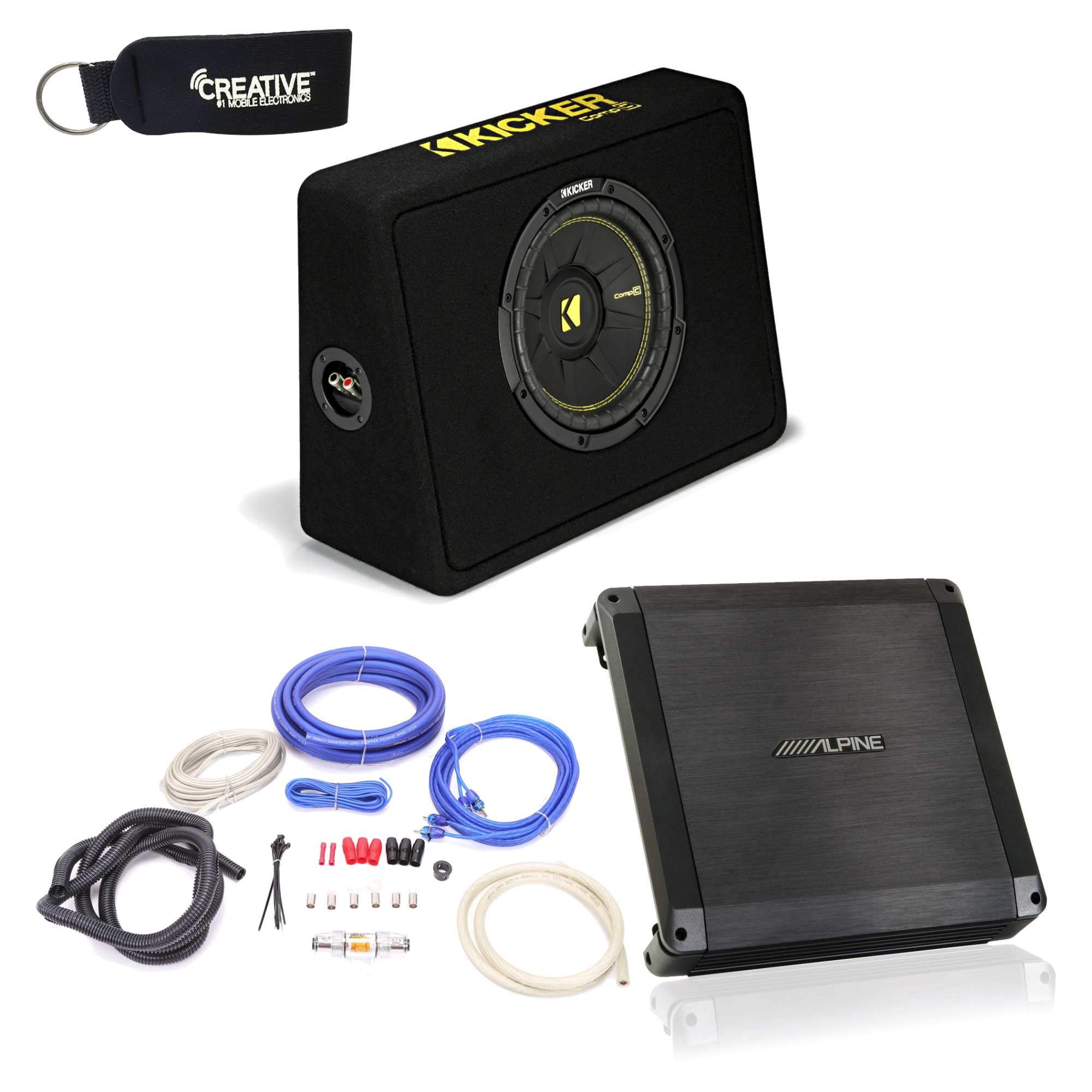 Amazon.co.jp: Alpine BBX-T600 アンプとキッカー TCWC104 CompC 10