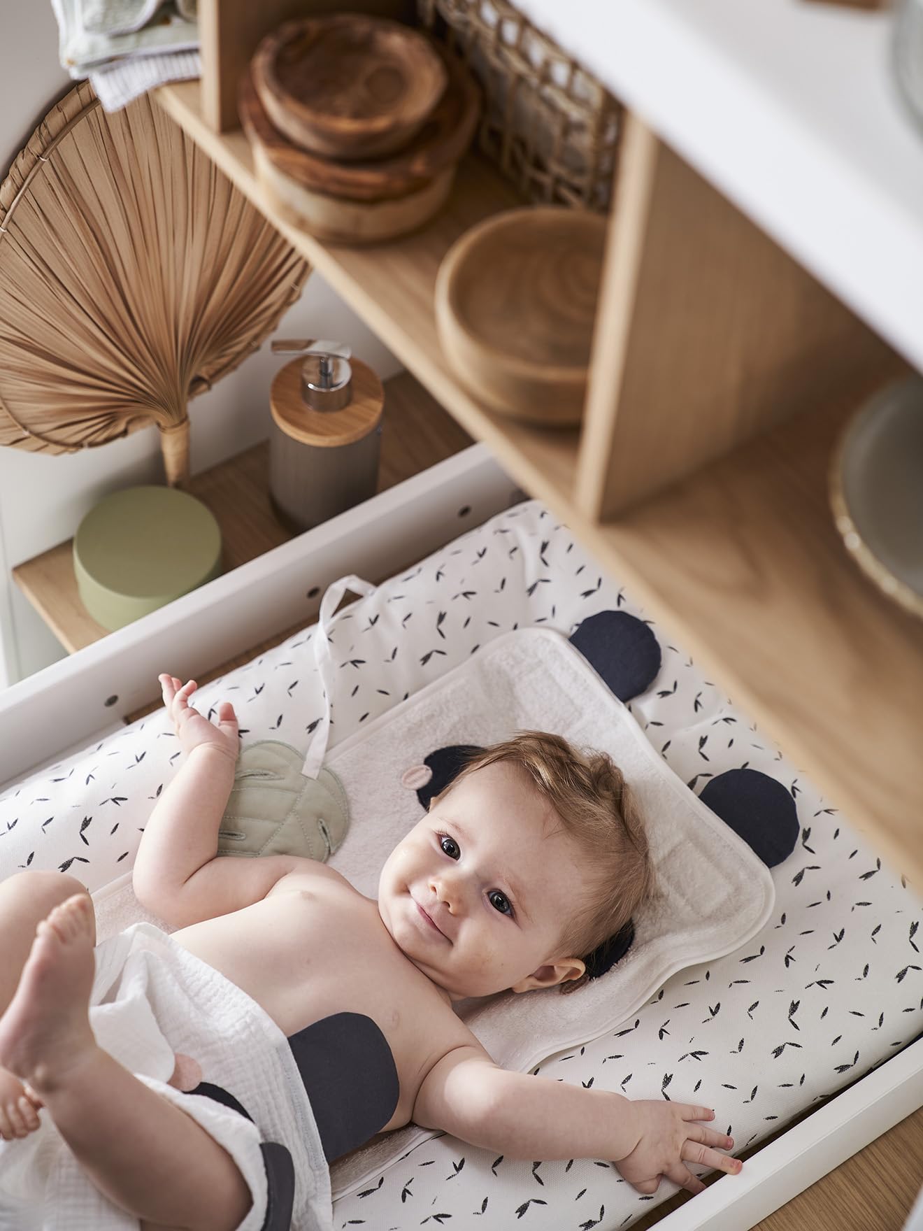 VERTBAUDET Matelas À Langer Et 2 Tapis De Change Bébé PVC écru/multicolore TU