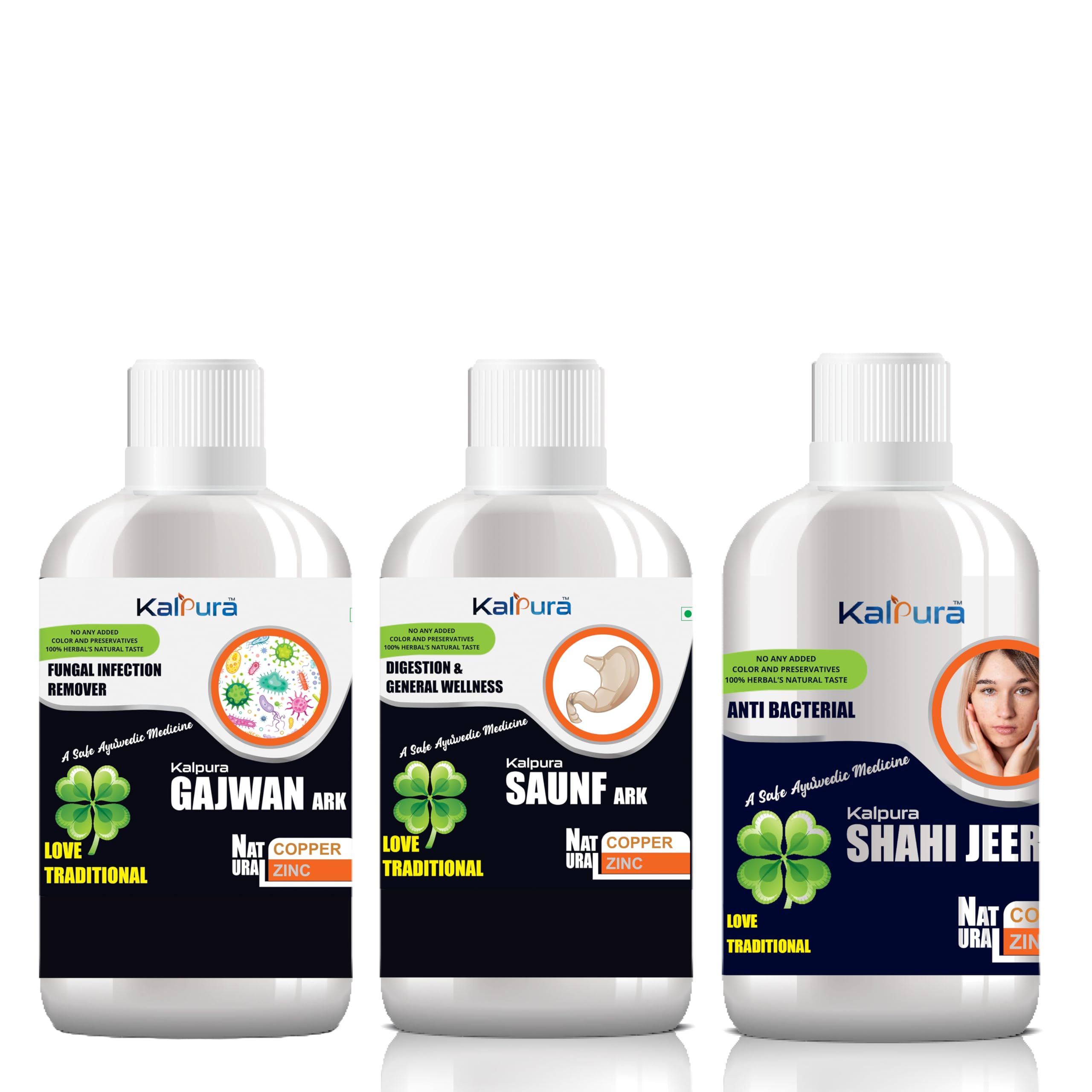 Sponsored Ad - Kalpura Saunf Gajwan Jeera Ark – 100% Pure Herbal Distillate | Supports Digestion, Respiratory Health & Body Cooling | No Artificial Colors or Chemicals | 3000ml (Pack of 6 – 500ml Each)