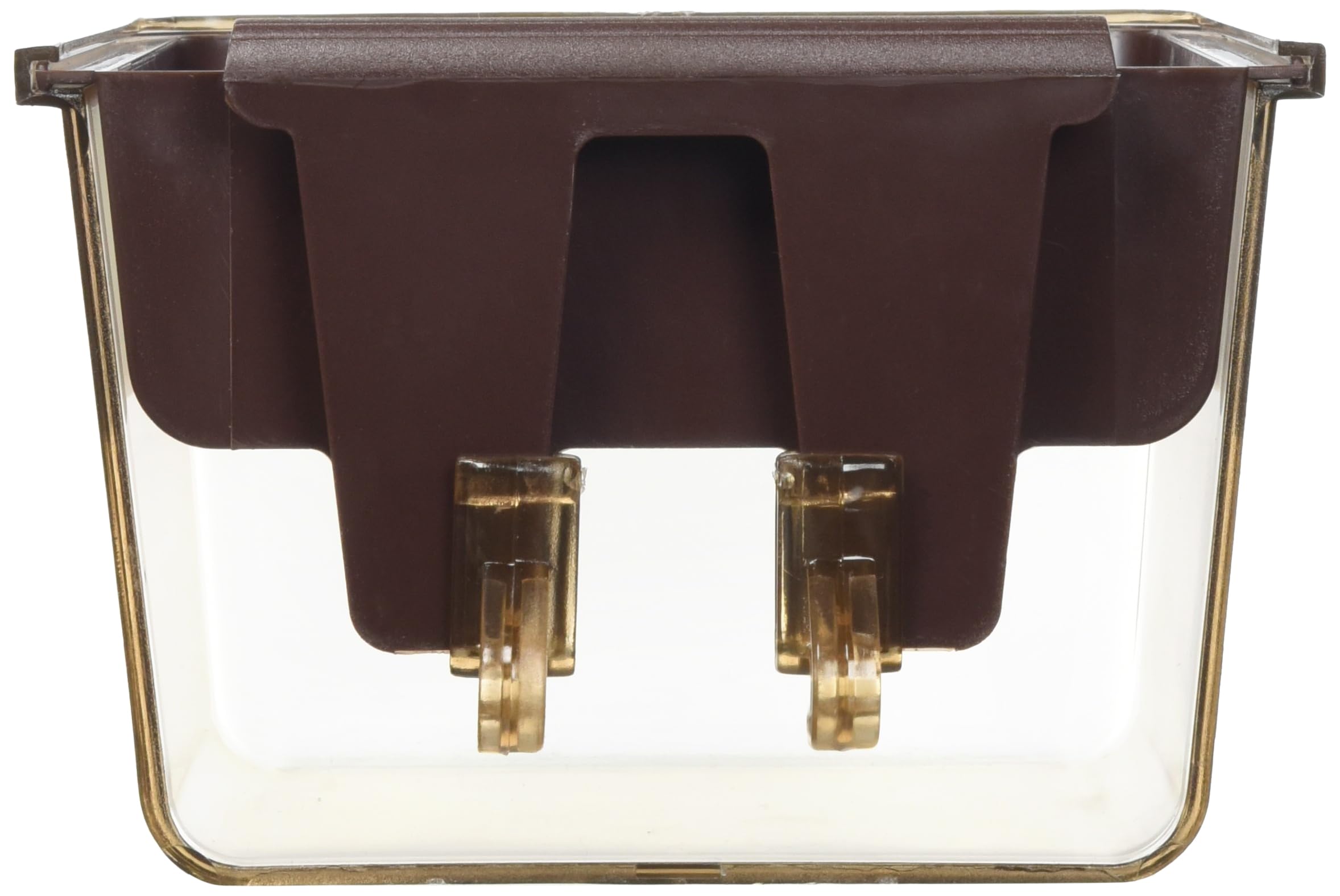 Penn-Plax Clip-On Bird Bath – Attaches to Most Birdcages – Perfect for Parakeets, Lovebirds, Parrotlets, Finches, Canaries, and Other Small Birds – Brown (Pack of 2) - image 2