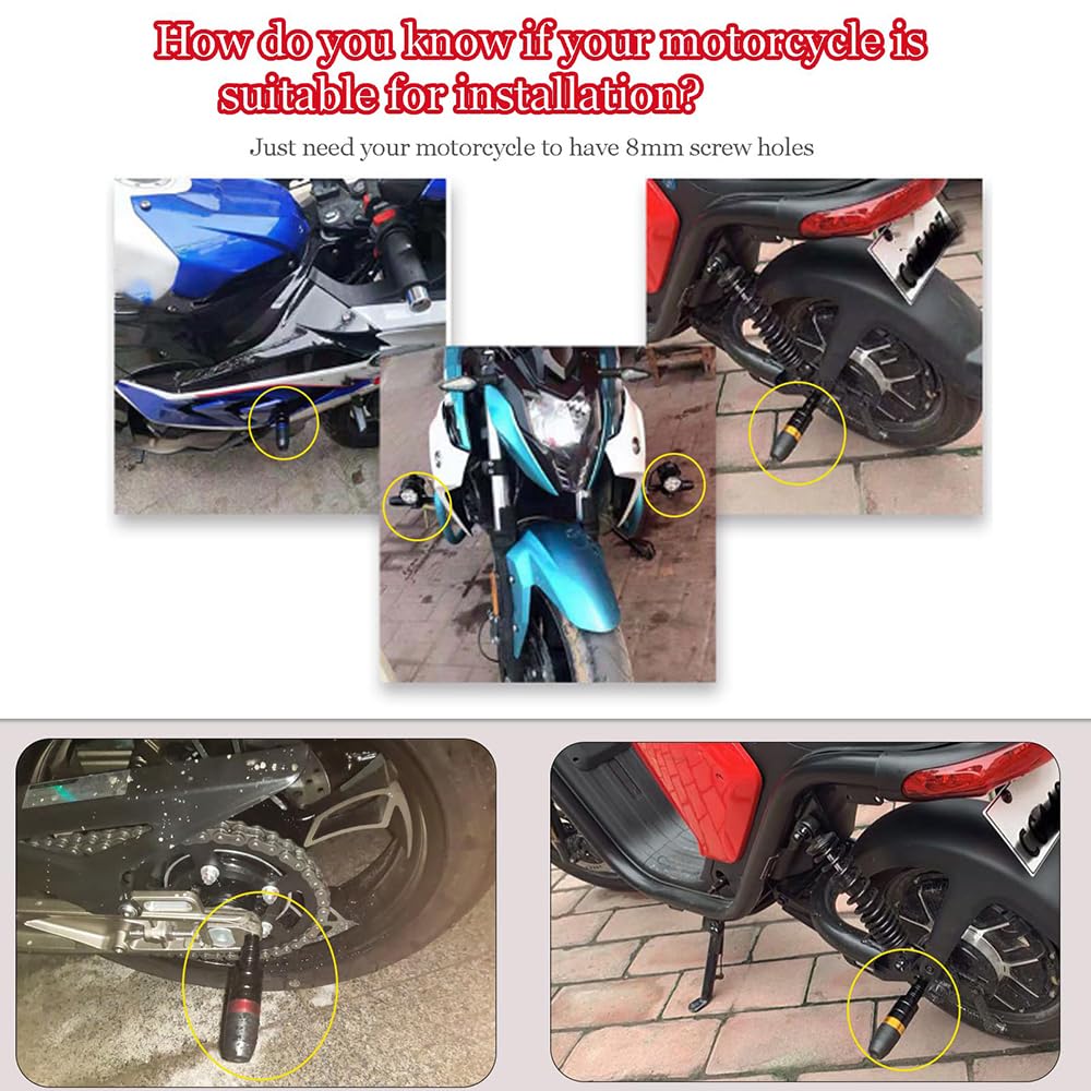 Amazon.com: ZjjsTT Motorcycle Frame Sliders for Yamaha Mio 2017