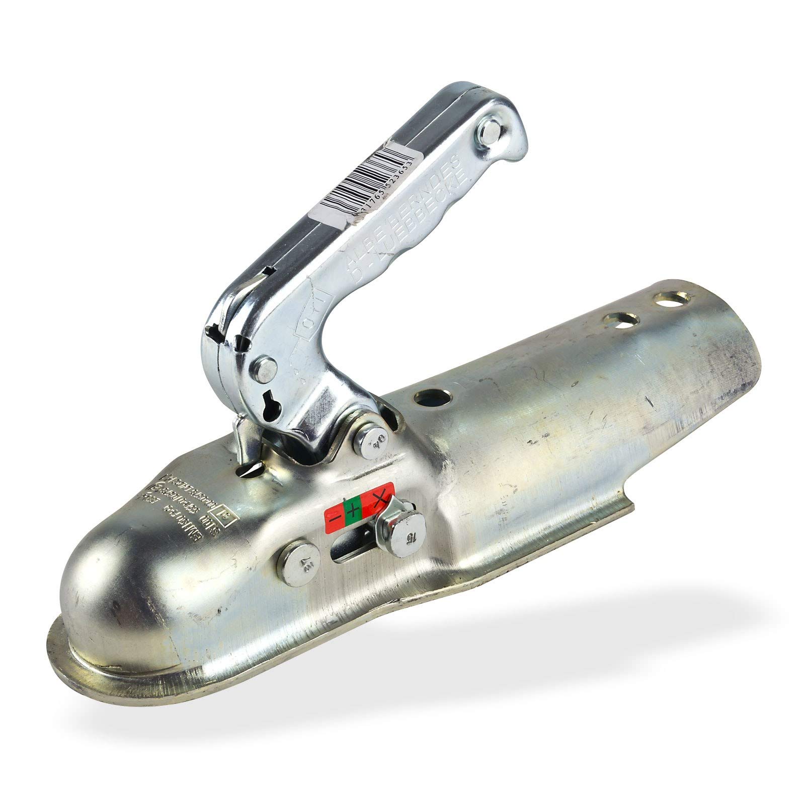 DEMA PKW Zugkugelkupplung d=70mm, verzinkt, 50mm Kugeldurchmesser, für ungebremste Anhänger, 100kg Stützlast, 1500kg Anhängelast, robust, korrosionsgeschützt, geprüft nach 94/20/EG, einfache Montage
