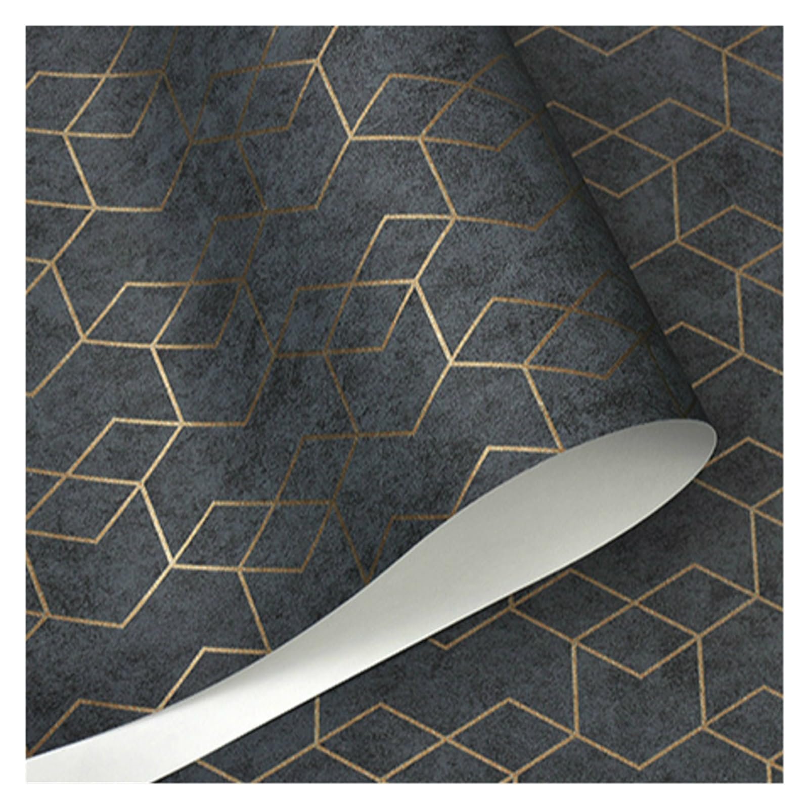 Wwpmnqd Color02 Wallpaper Modern Simple Geometric Pattern Striped Non-Woven Wallpaper Bedroom Living Room For Living Room(Color02)
