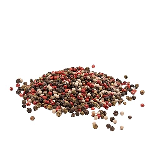 Miniatura 9 de Eastanbul Granos de pimienta enteros arcoíris para molinillo de 4.9 onzas, granos de pimienta arcoíris enteros blanco, verde, rojo, pimienta negra