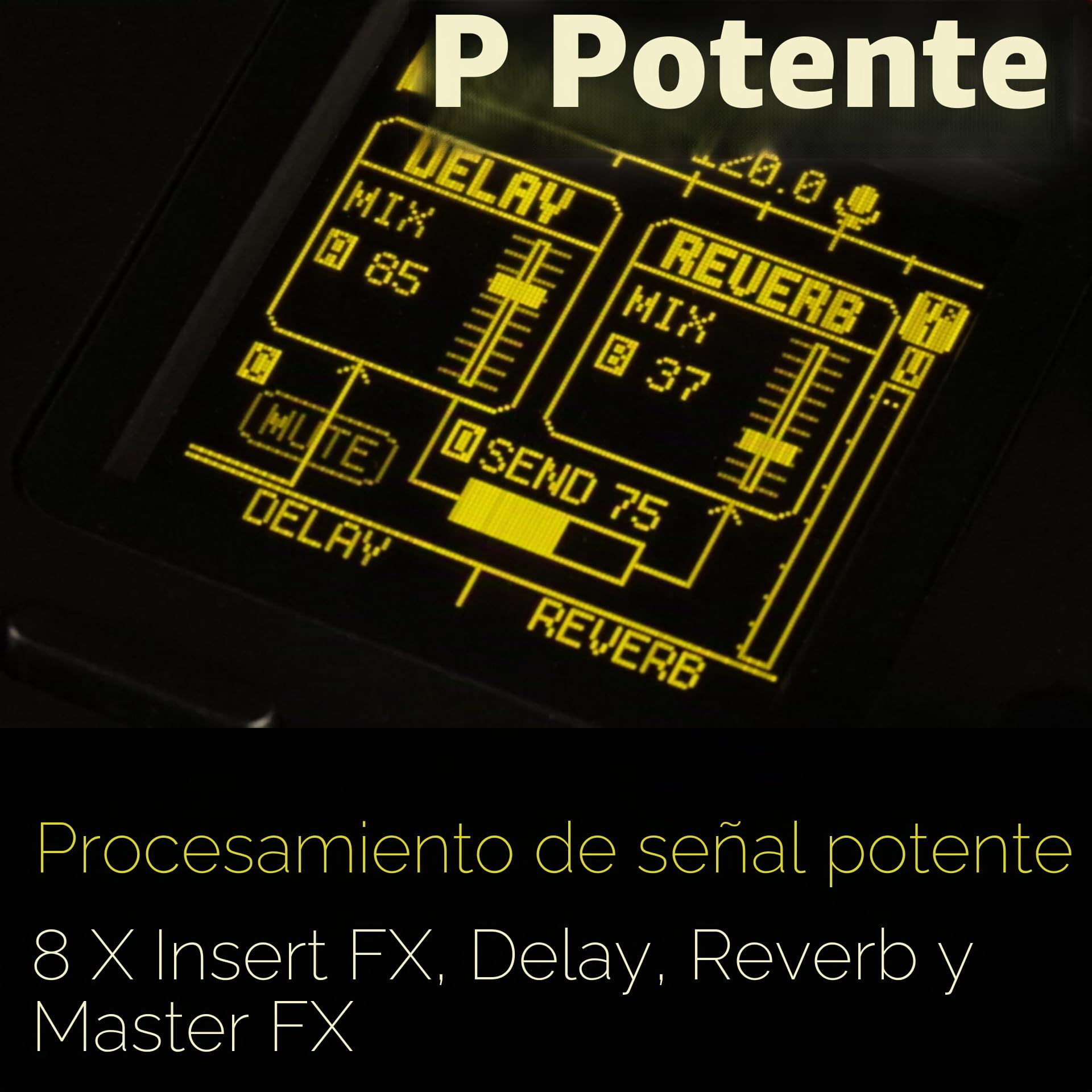 Sonicware Lofi-12 XT [Lo-fi Groovebox & Sampler] Muestreo retro con modo sampler de 12 bits, secuenciador por pasos de 8 pistas, 26 efectos, 15 pads sensibles a la velocidad con LED RGB