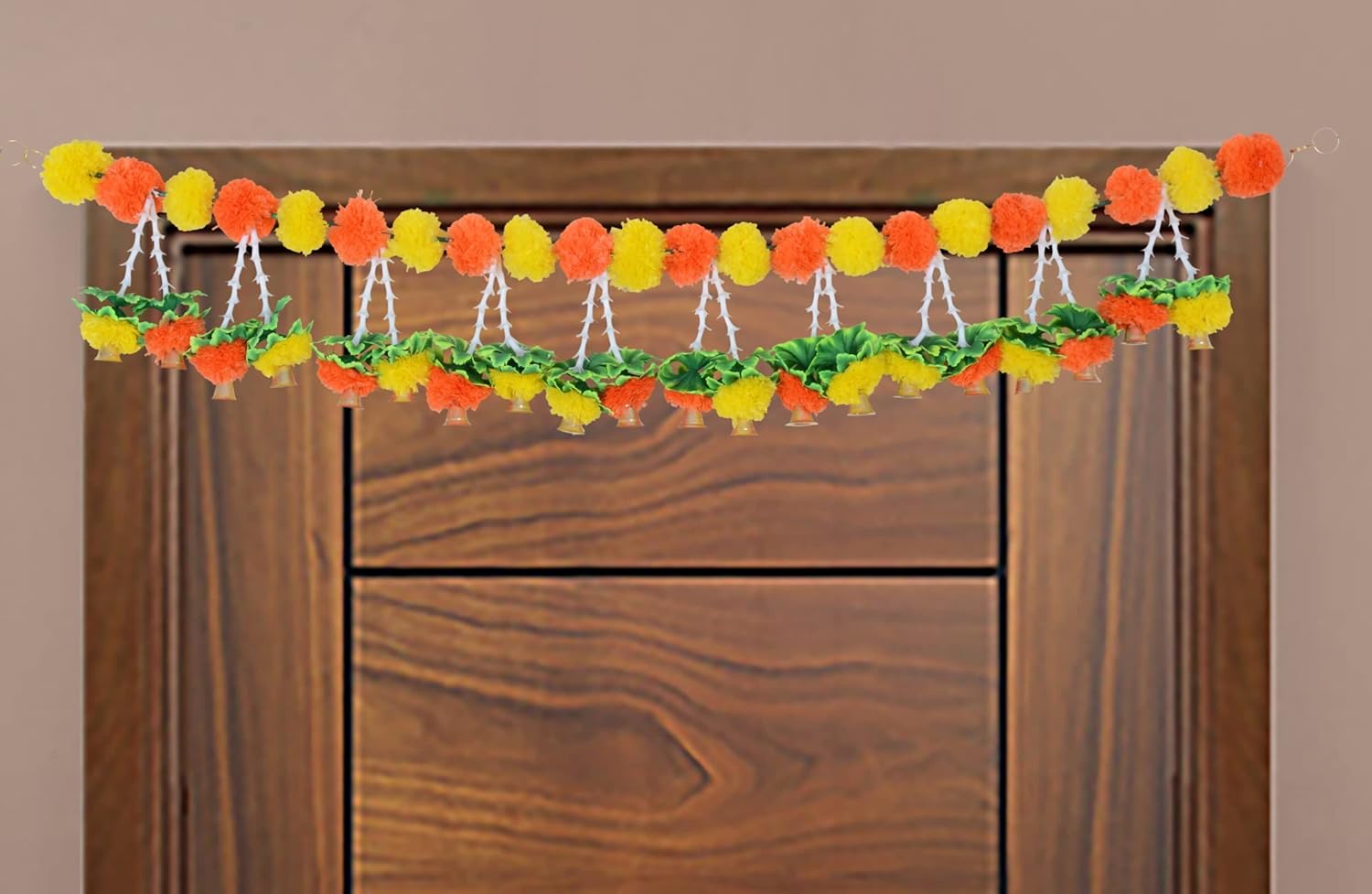 Divyakosh Marigold Flower Bandarwal, Tuberose Hanging for Door Decor