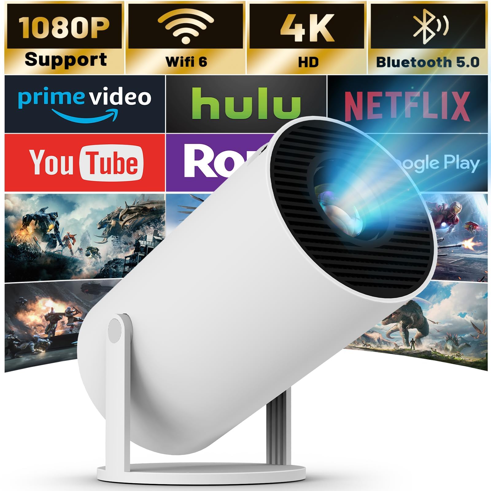 プロジェクター 小型 高輝度 天井投影　Wi-Fi6　2025 Amazon.co.jp: プロジェクター 家庭用【2025年進化モデル