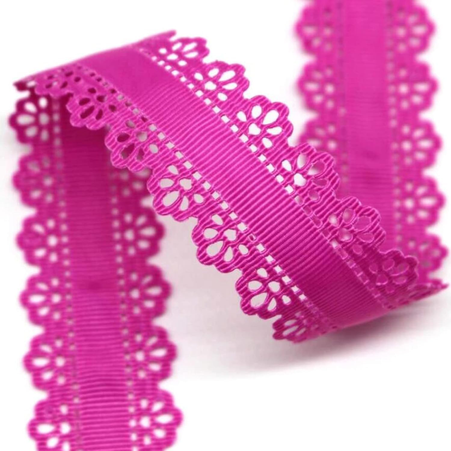 Koronkowe wykończenia 10 jardów zapiekanka wstążka do rękodzieła DIY robienie kokardek pakowanie prezentów 30mm(17)