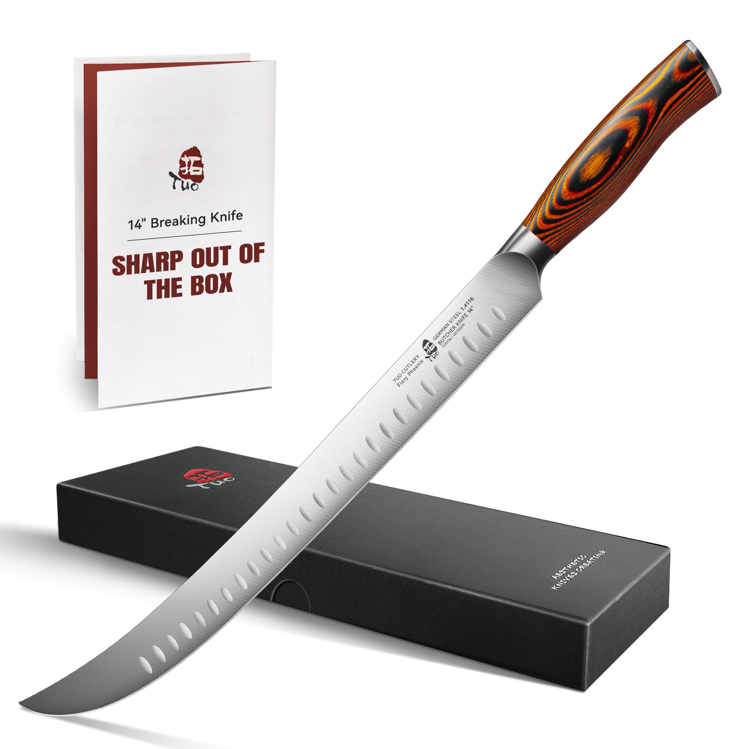 TUO 14 Inch Cimitar Butcher Knife