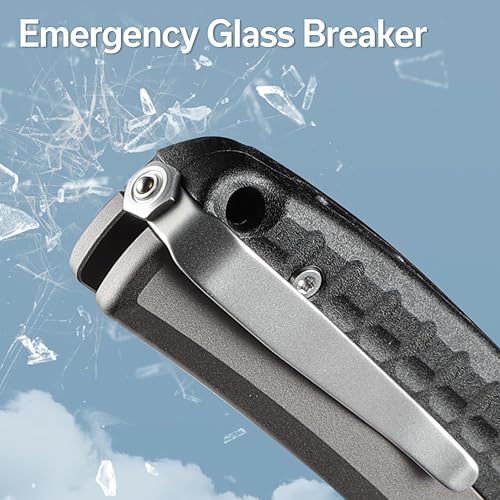 Miniatura 8 de CIVIVI Sentinel Strike - Cuchillo de bolsillo con rompecristales, cuchillo plegable utilitario para EDC al aire libre, hoja Tanto inversa de 3.7