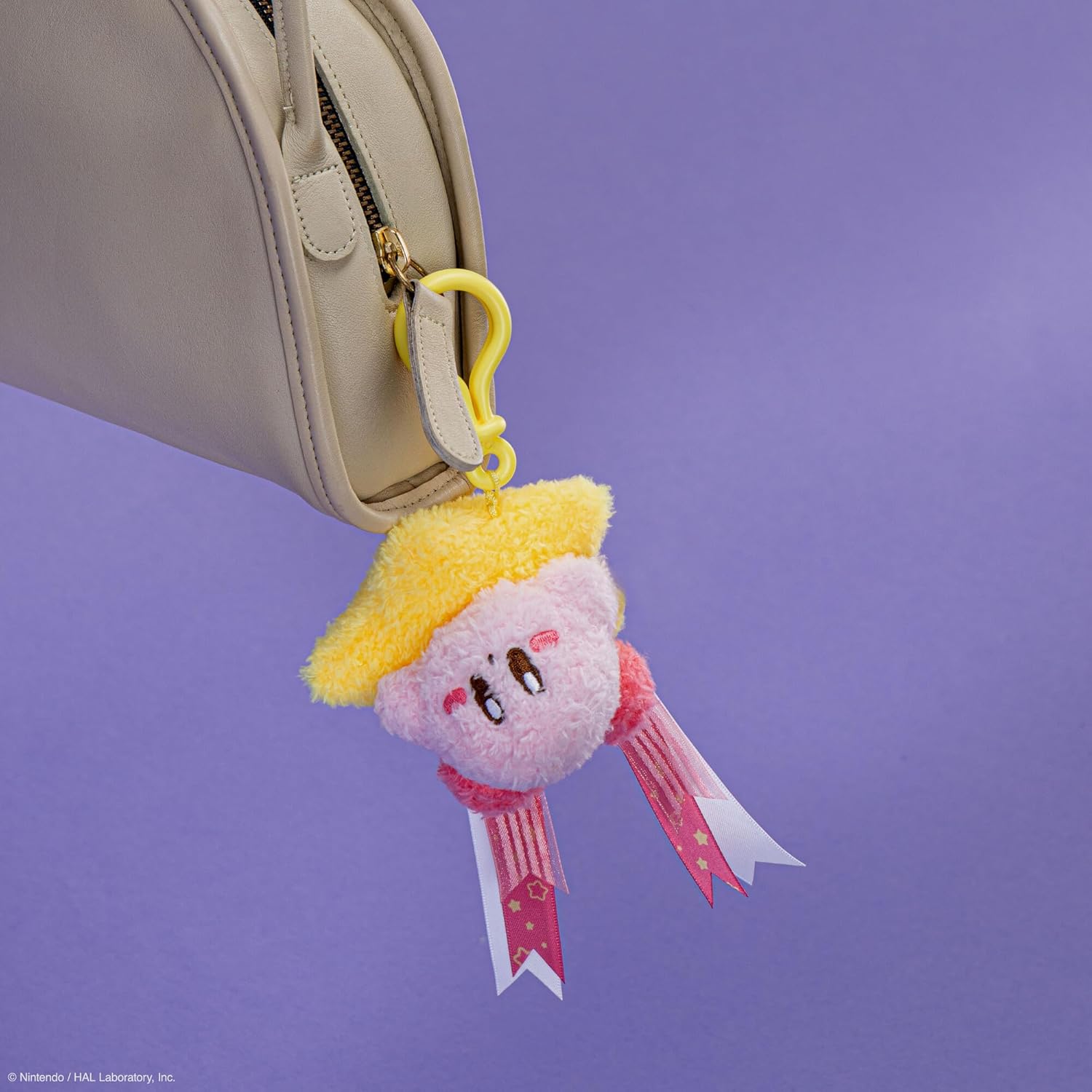 TOMY Clip-On Kirby Plush Clip-Ons - 2-Pack with Waving & Warp Star Kirby - Officially Licensed Plush Gaming Accessories - Easter Basket Stuffers for Gamers - Ages 6+