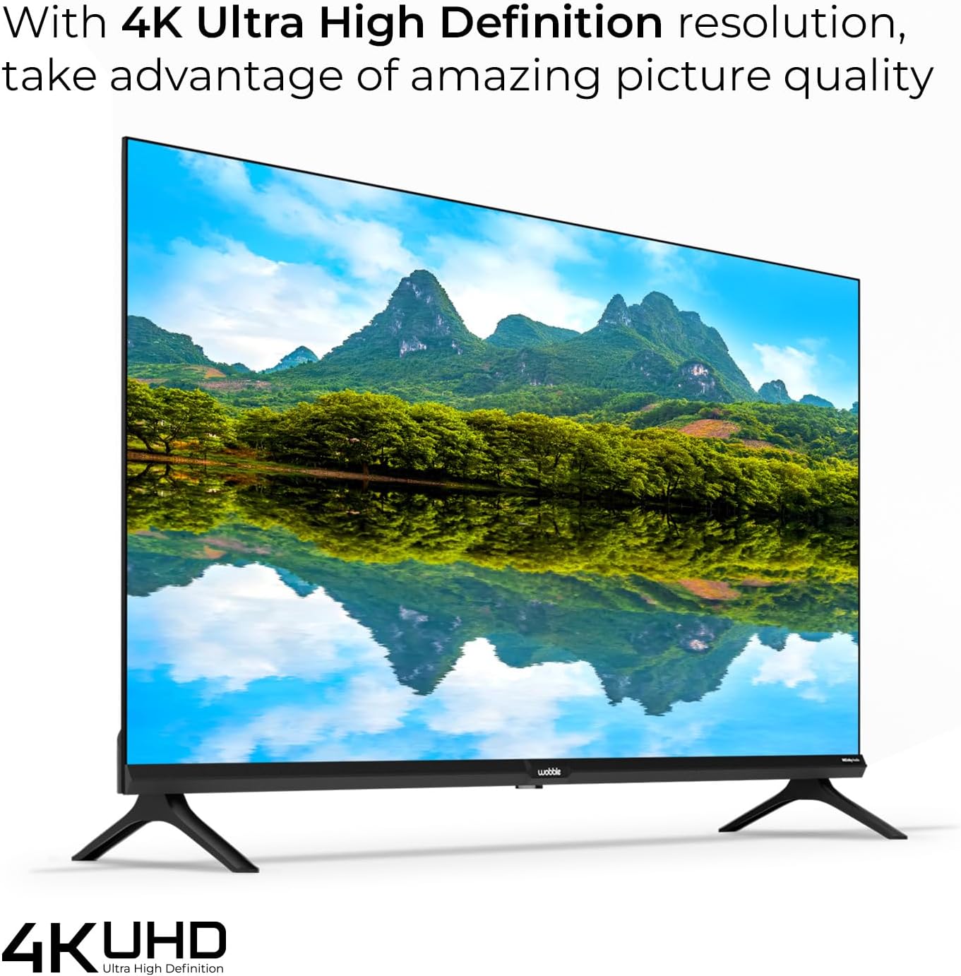 Wobble 43-inch UD Series TV 4K Ultra HD display