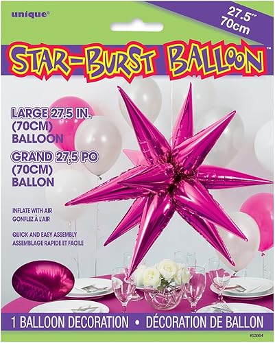 Miniatura 4 de Globos dorados de papel de aluminio 3D de 12 puntos, paquete de 5, decoración de fiesta extragrande y duradera, perfectos para cualquier celebración