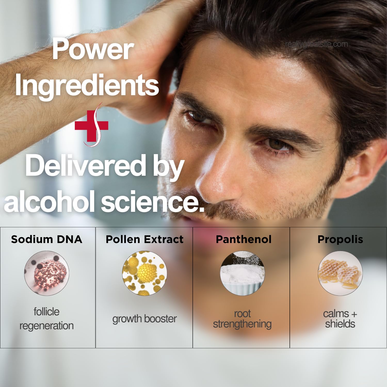 DNA-Pollen Hair Growth Stimulating Treatment Proven Effective Against Hair Loss for Thicker and Fuller Hair 118ml / 4fl.oz | Phase 2