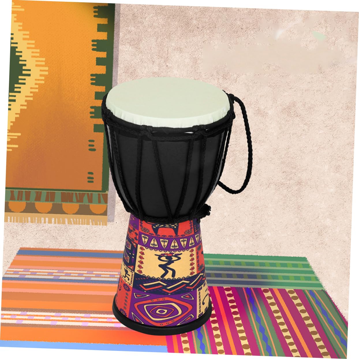Alasum Djembé para Principiantes de Mano Africano Instrumento Musical para Bolsa para Principiantes