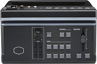 Cooler Master StreamEnjin Livestream Mixer, All-in-One Integration, 8 Customizable Storyboard, Dual Professional CDN Destinations, iPad/Android Tablet App (Tablet not Included) (RM-SEN1-H2H3-R1)