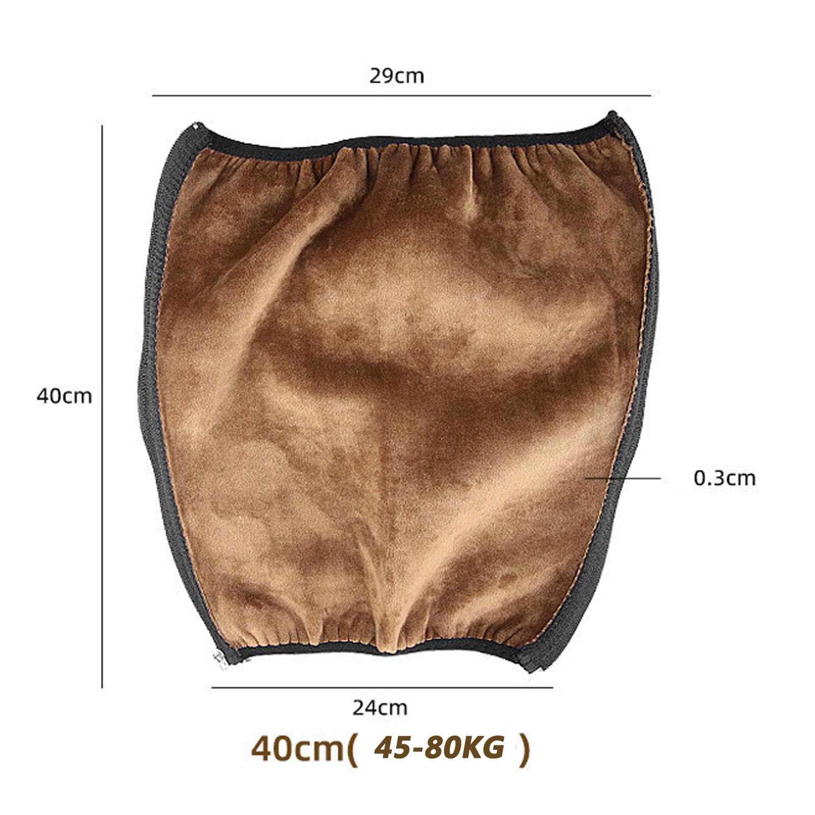 Ginocchiere per moto, Design a collo morbido e traspirante 40 cm/50 cm Fodera marrone/bianca 1 paio fodera bianca 40 cm(Brown Lining,40cm)