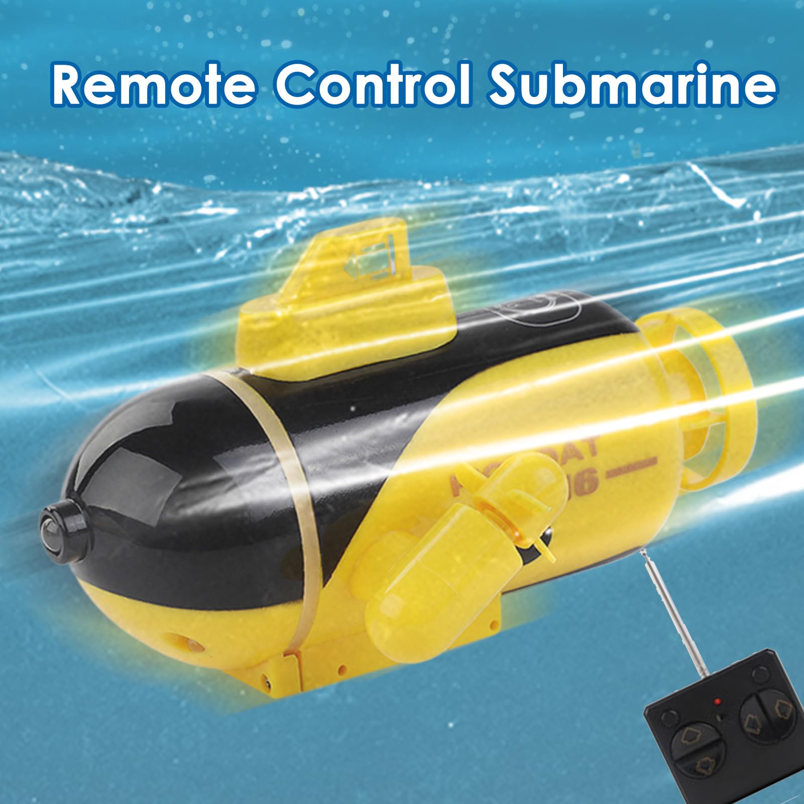 Submarino RC para niños,s RC para niños | de Carreras - de Piscina submarina Resistente al Agua de Alta Velocidad Recargable para cumpleaños, Relleno de Medias, Piscinas, estanques de Lagos