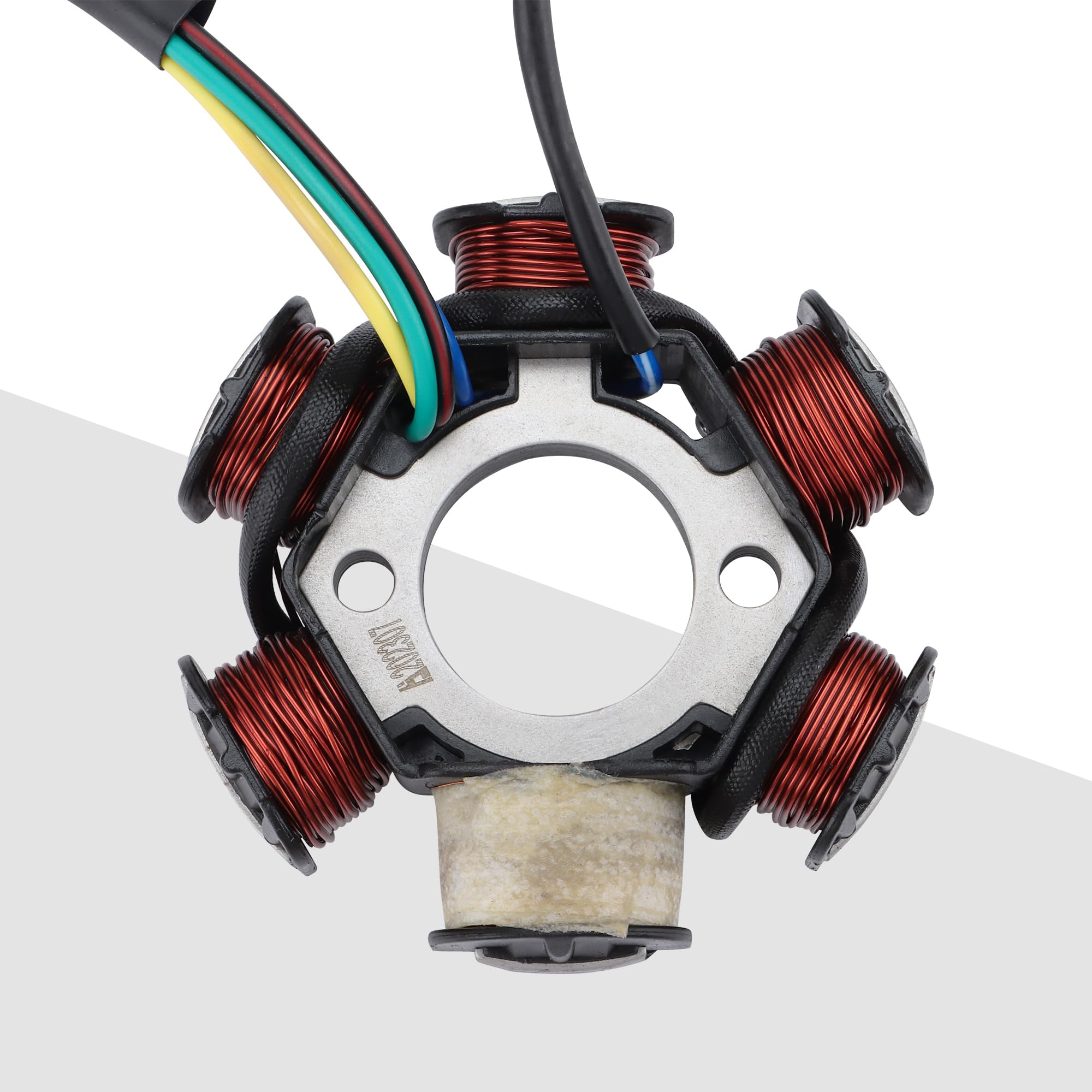GOOFIT Generador de Encendido de Magnetoestador de 6 Bobinas Reemplazo para GY6 50cc 70cc 90cc 110cc 125cc Motocicleta ATV Bicicleta de Suciedad Bobina de Onda Completa