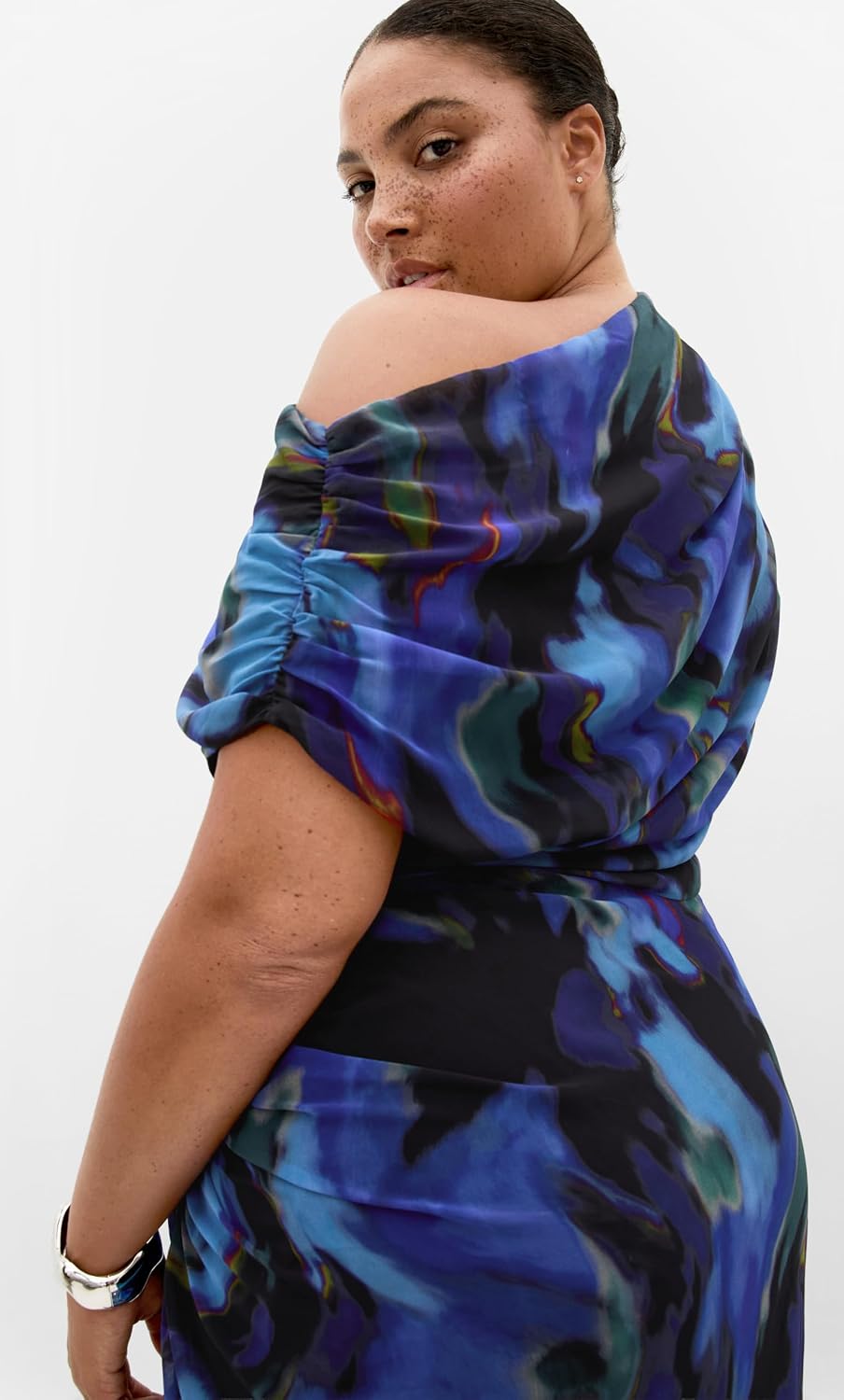 City Chic Plus Size Dress - Haze Print Maxi