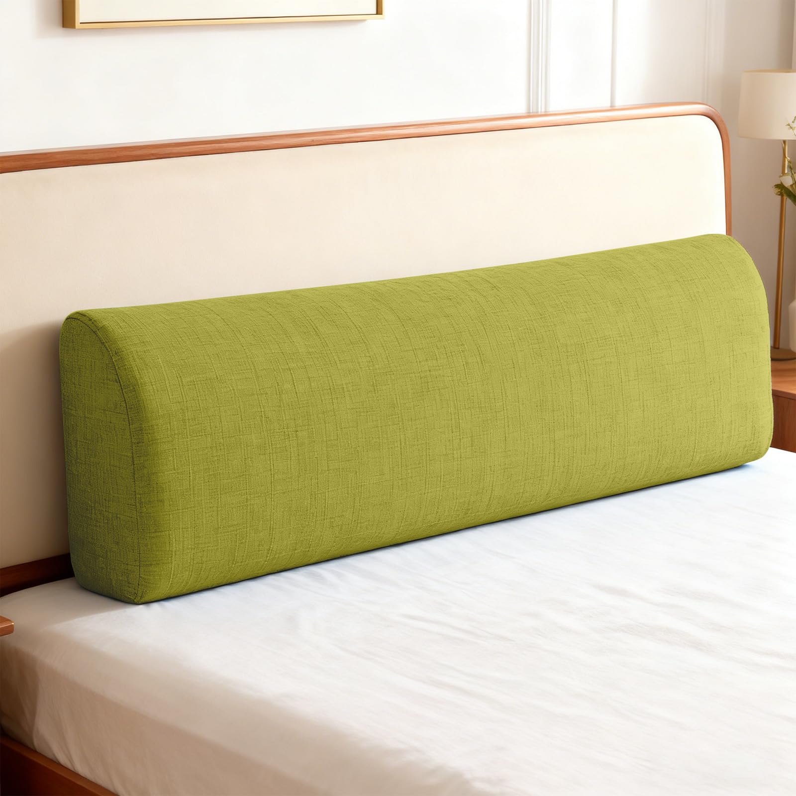 Rückenkissen für Bett und Sofa, Rückenlehne Kissen, Bettsitzkissen, Rückenpolster Bett Sitzkissen, Ideal als Rückenstütze für mehr Halt und Komfort von Rücken, Kopf und Nacken,No08,180x30x10cm