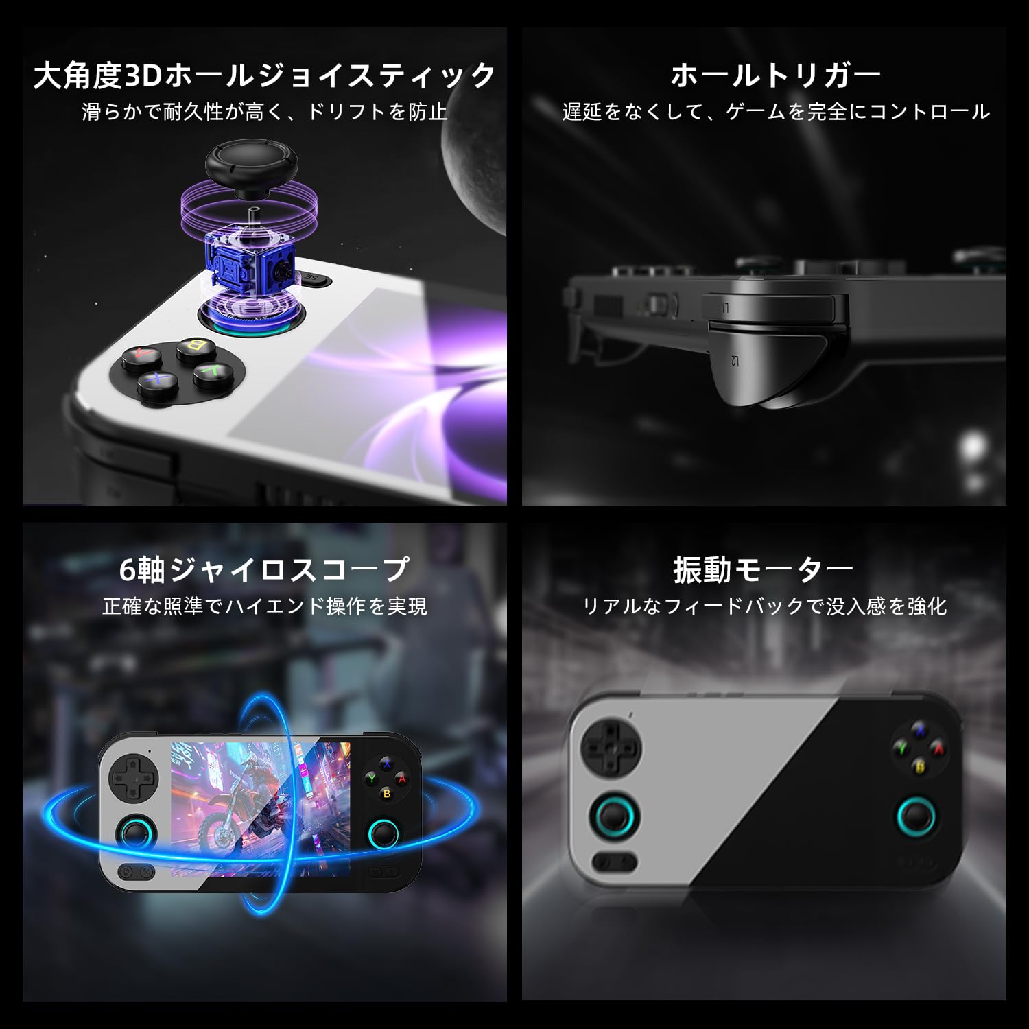 新品 Anbernic RG476H ブラック Android13 Amazon | ANBERNIC RG476H Android13システム 4.7インチタッチ