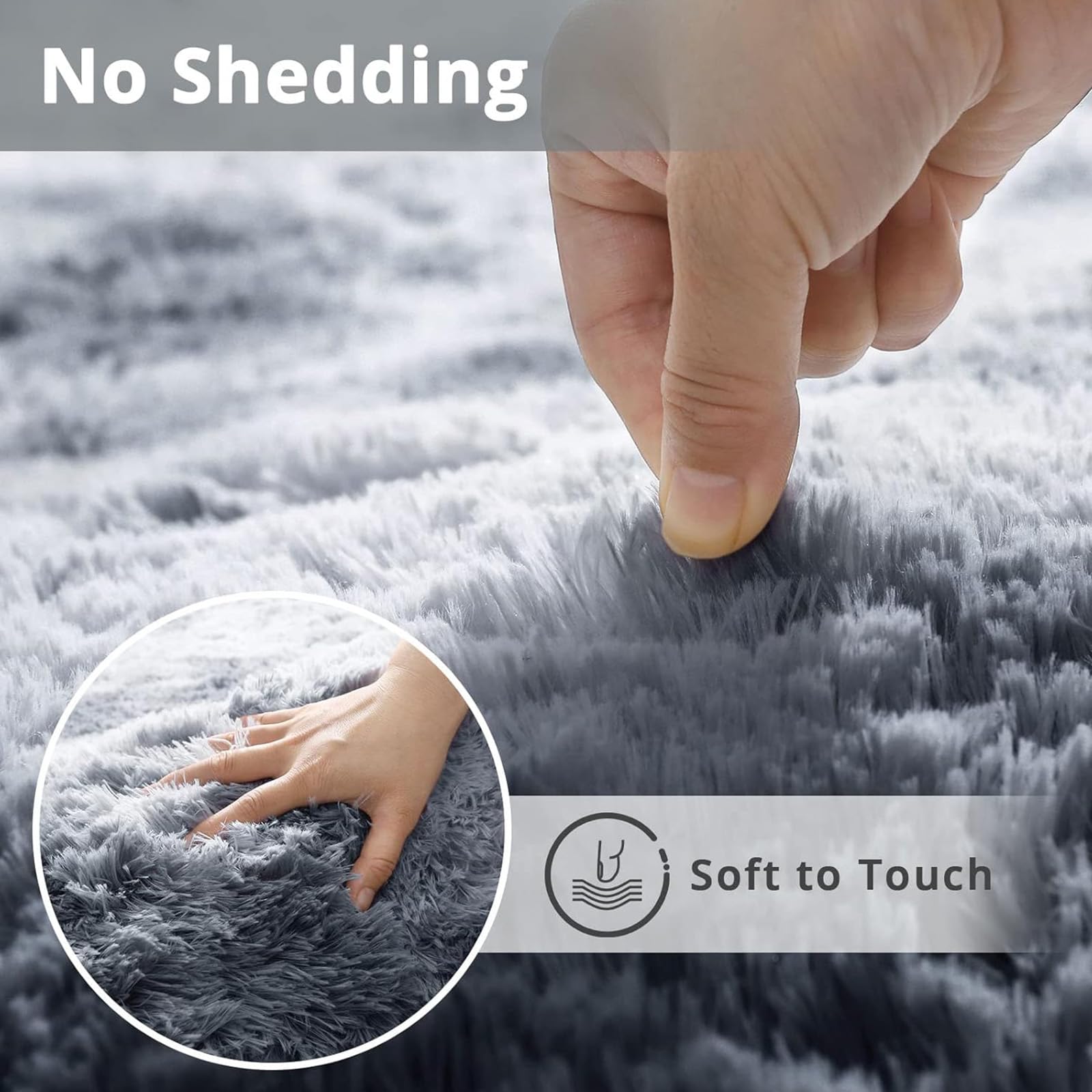 Tapis De Chambre En Peluche Antidérapant, Tapis D'intérieur Super Doux