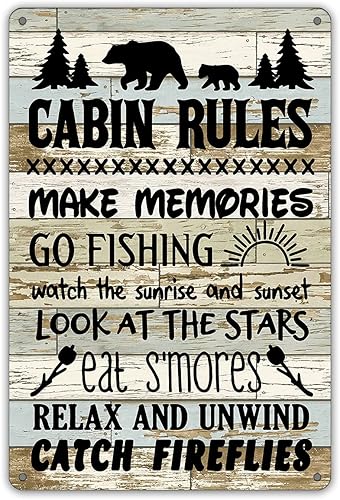 Vista 9 de QIONGQI Letrero de cocina divertido (metal), diseño de estaño para decoración de pared, letrero de conversión de cocina rústica de granja