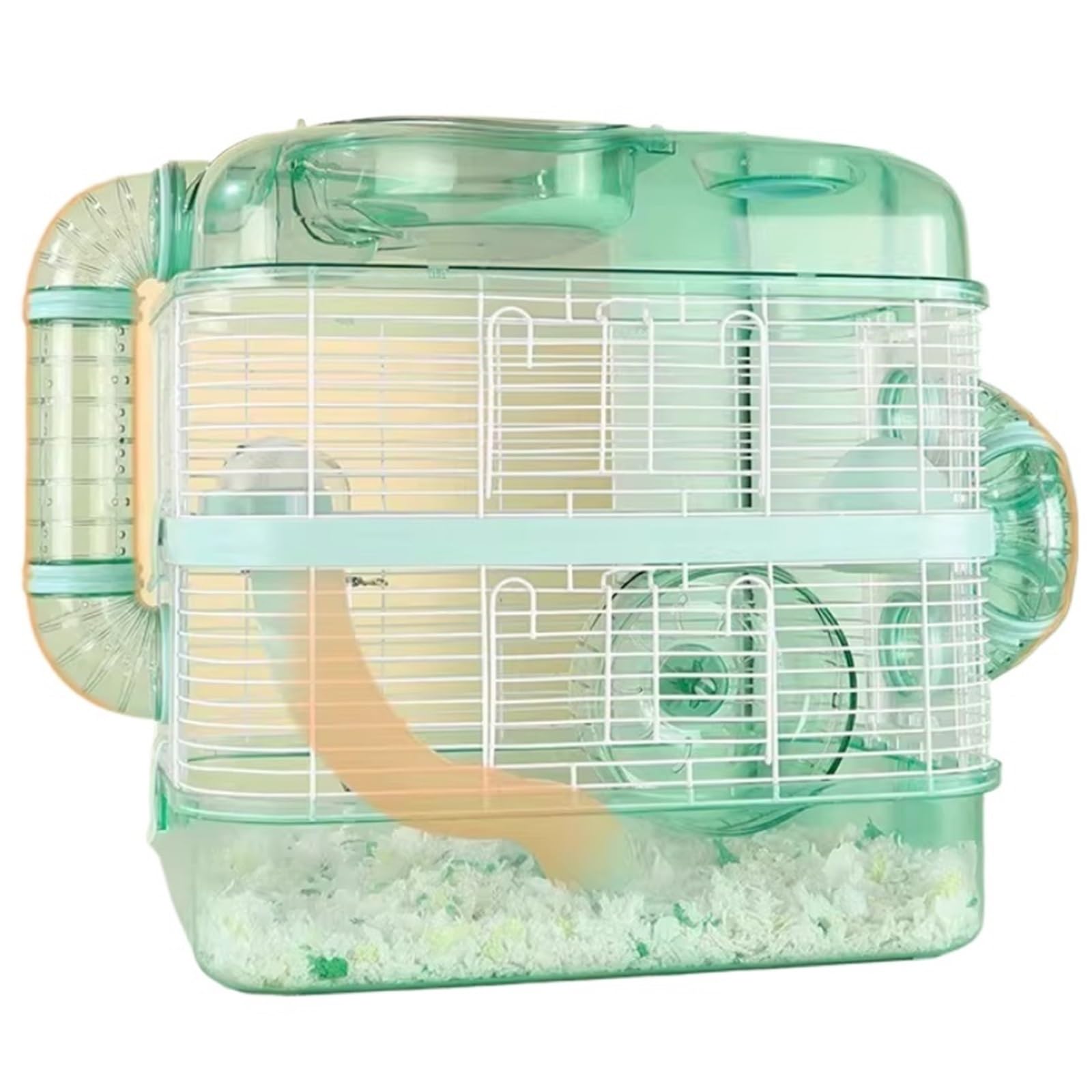 Jaulas para Animales Villa Verde con Jaula for hámster de Doble Capa tubería for Gran Espacio