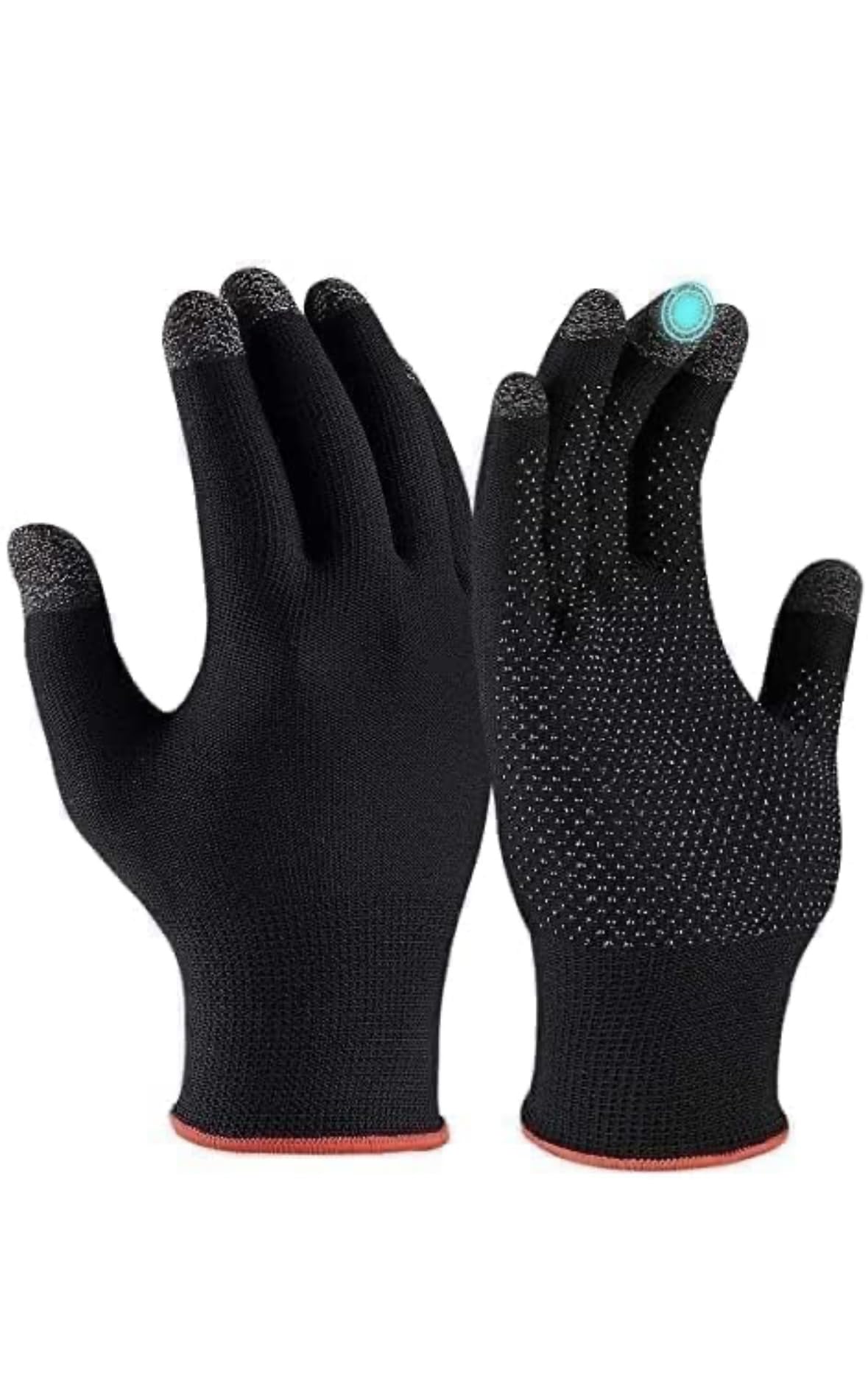 TOXXON Polyester Gym Workouts Full Hand Gloves for Men Summer Bike Riding,Anti-Sweat Breathable for Gym/Hiking/Cycling/Travelling/Camping/Pubg & FreFire,Full Finger Gloves-Multipurpose-image-6