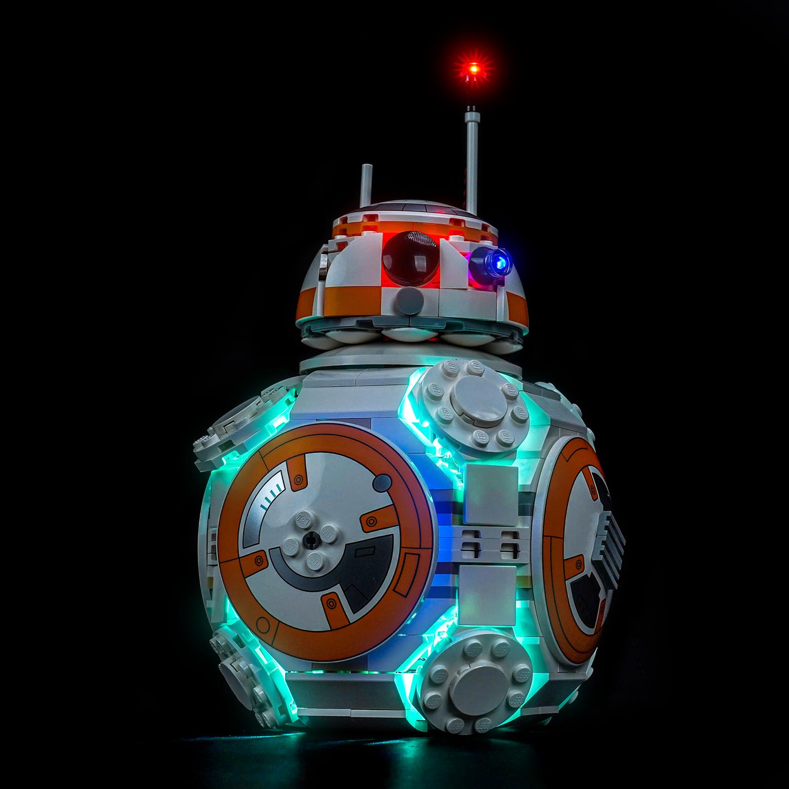 LocoLee Light kit Compatible with Lego 75452 BB-8 Astromech Droid- No Actual Model Only Lights, LED Lighting Accessories Compatible with Lego 75452