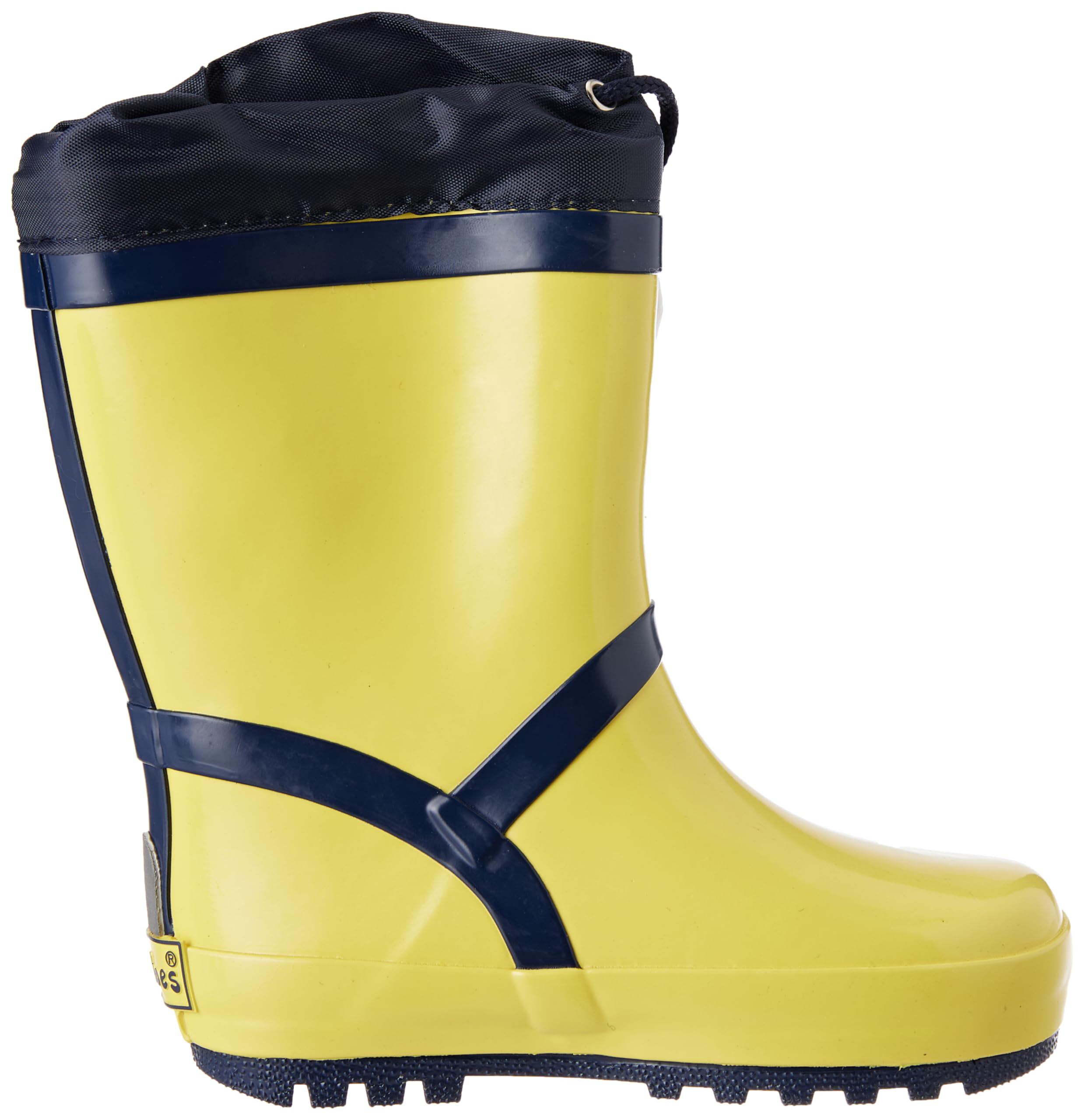 Playshoes Unisex Kinder Basic Warmfutter Gummistiefel, gelb, 23 EU – Ansicht 4