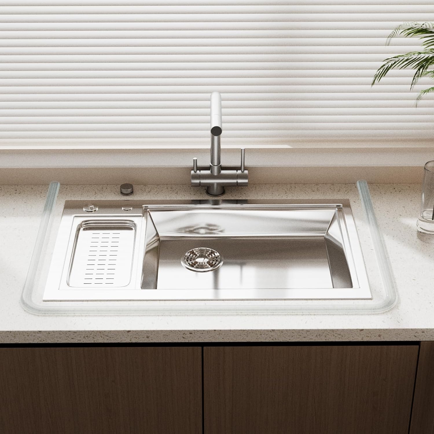 118Inch New Shower Threshold Water Dam Barrier,Collapsible Self-Adhesive Silicone Shower Water Guard for Bathroom Bathtub and Kitchen,Shower Water Blocker Suitable for Wheelchair Acces(Transparent)