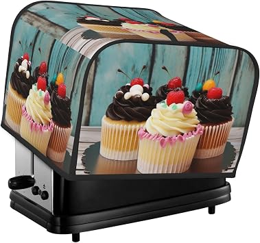 4 Slice Toaster Covers Bread Machine Cover Quilted Dustproof Fingerprint Protectors Small Washable Appliance Cover Bakery Cake Bread Maker Dust Protection Universal Size