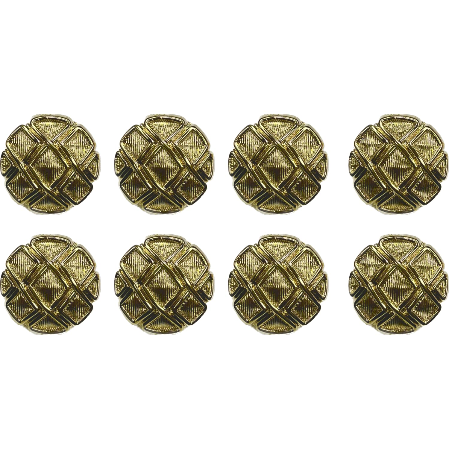 Ani Accessories Metal Shank Button Square Shape for Coat Blazer Suit, Sherwani, and Bandhgala Indian Dresses Sports Coat Uniform Jacket (Pack of 8 Big, Shining Gold)-image-7
