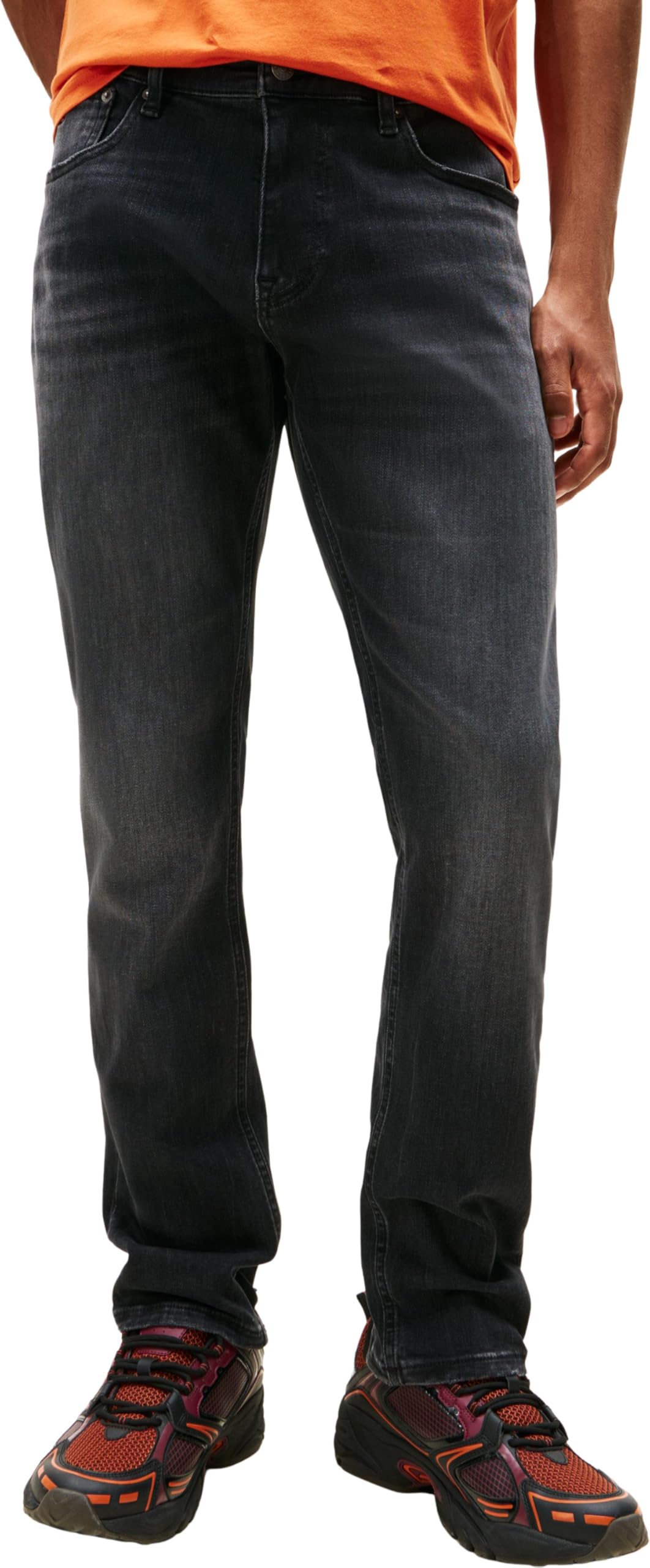 Tommy Jeans Men's Austin Slim Tprd Di1286 Dm0Dm22455 Tapered, Denim (Denim Black), 32W x 32L