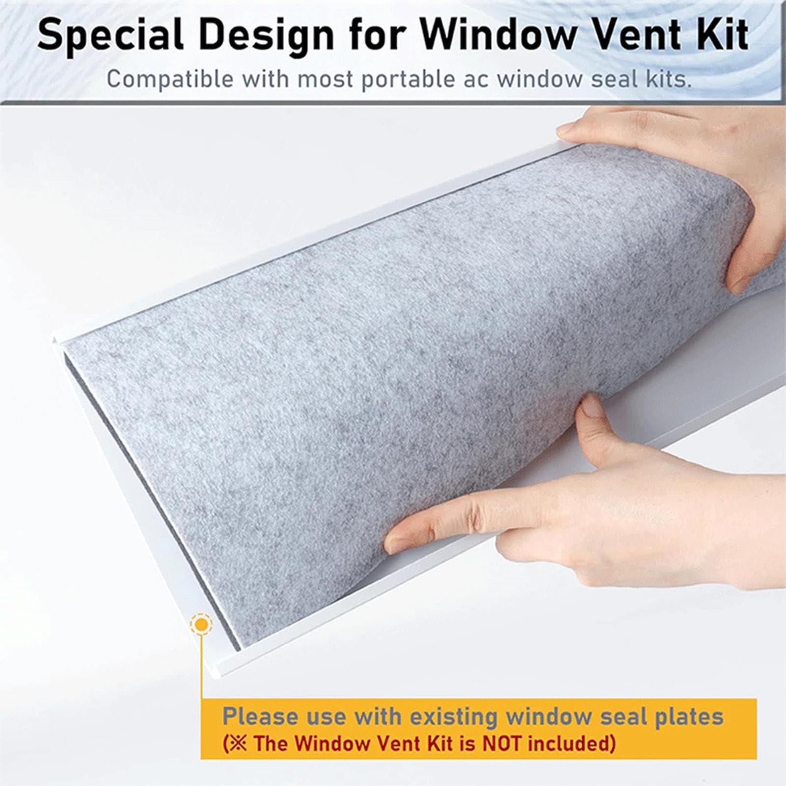 Kit De Fenêtre De Climatiseur Portable,Panneau Isolant Pour Le Climatiseur | Kit De Ventilation Isolant Pour Installation Horizontale Ou Verticale Chambre De Salon Cuisine Garage