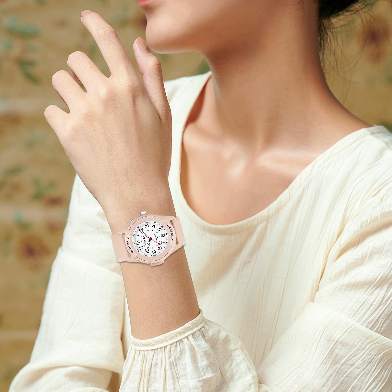 TENOCK Orologio Da Polso Sportivo Da Donna Analogico Al Quarzo 50 M Impermeabile Con Luce Notturna Per Abbinamenti Casual O Attività Sportive