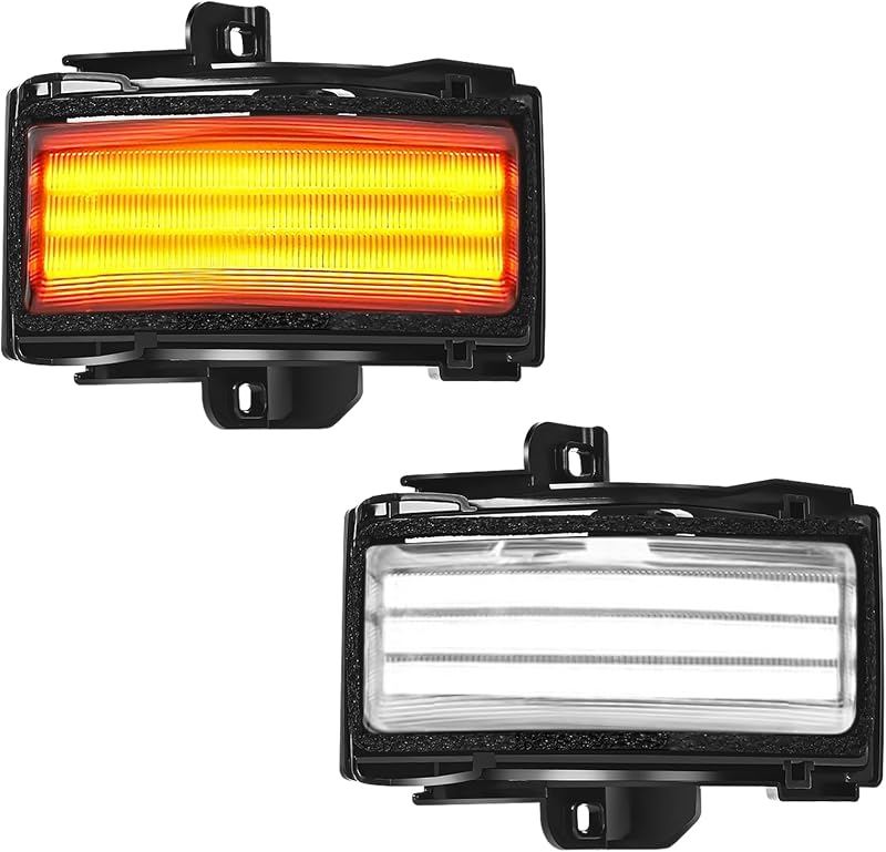 Luzes de seta e posição LED sequenciais para retrovisor Ford F-150 e Super Duty – Par