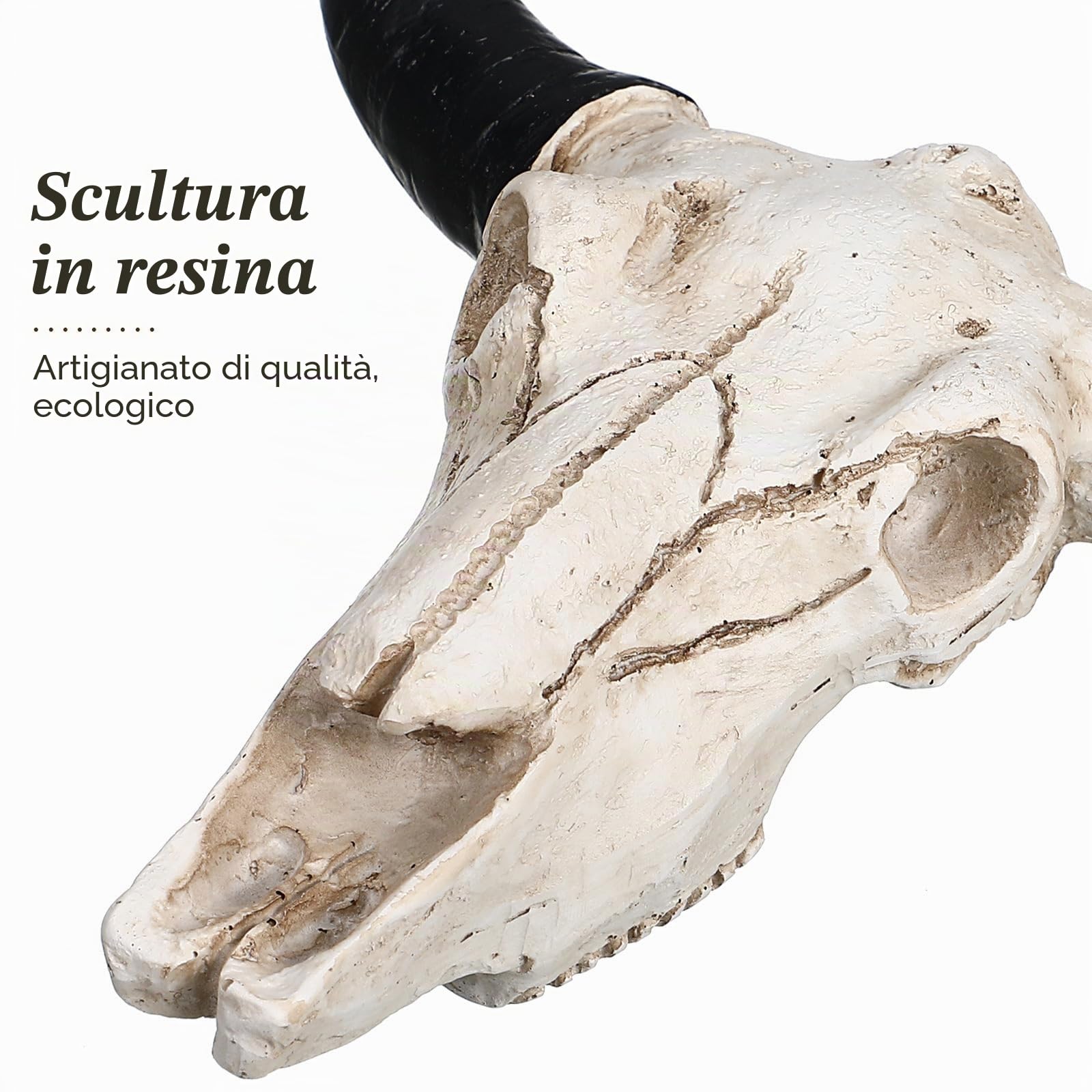 Garneck Testa di Toro Teschio Appeso da Parete Arte Sud-occidentale Mucca Direzione Cranio Stile Nordic Ciondolo da Parete Arte Ornamentale Decorazione Della Parete
