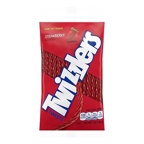 Miniatura 3 de TWIZZLERS Twists - Bolsa de caramelo con sabor a fresa, 7 onzas